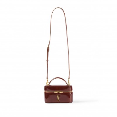 YSL GABY VANITY BAG IN PATENT LEATHER P00979447 (18*11*6.5cm)